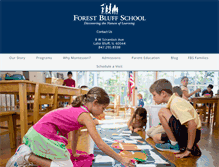 Tablet Screenshot of forestbluffschool.org